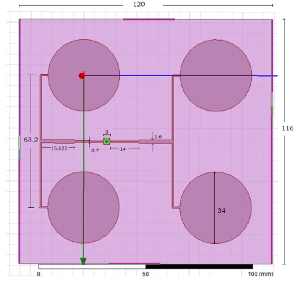 Comparison of 2 X 2 Patch Antenna